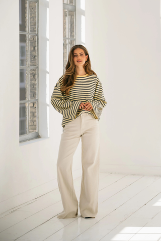 LILI - Wide-leg long jeans