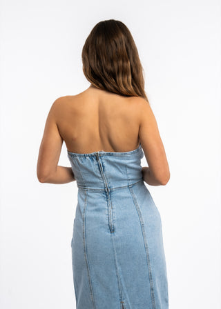 ROMY - Strapless maxi dress