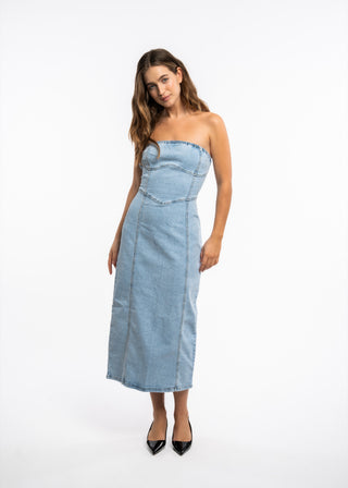 ROMY - Strapless maxi dress