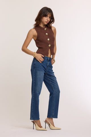 MAUD - Two-tone mom jeans
