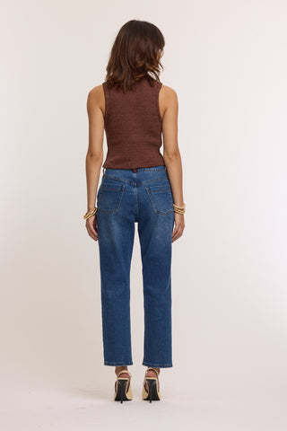 MAUD - Two-tone mom jeans