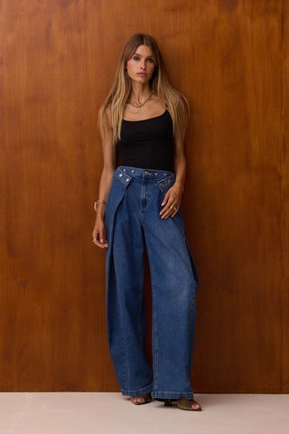 BRISE - Jean baggy ajustable