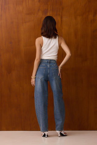DARCY - Studded balloon jeans