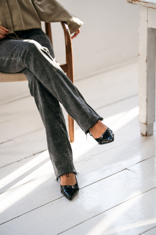LAUREN - Grey extra long jeans
