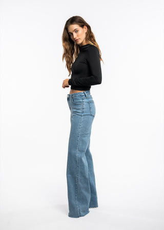 AVRIL - Jean wide mi-haute