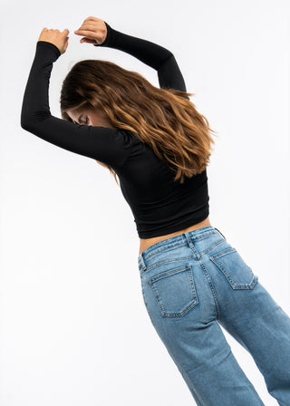 AVRIL - Jean wide mi-haute