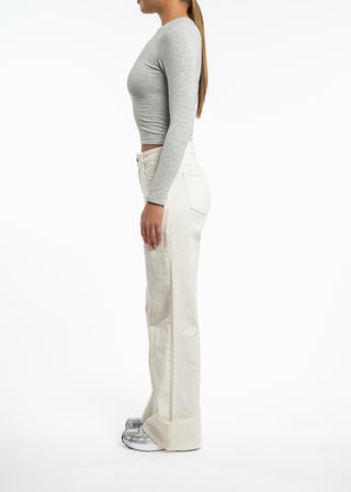 ASTRID - Wide fit jeans with a wide hem