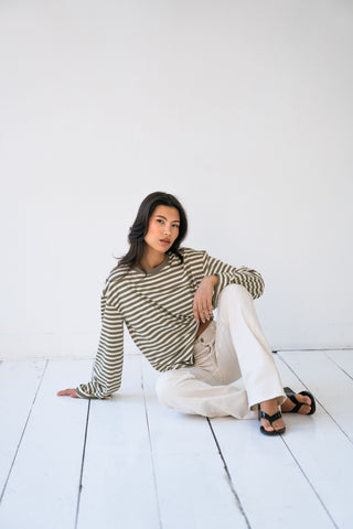 LYNN - Ecru long jeans