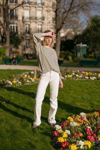 LUNA - White denim jeans