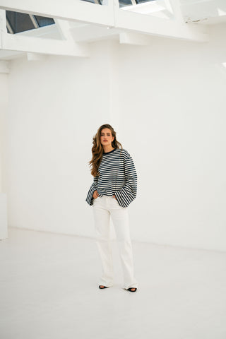 LUNA - White denim jeans