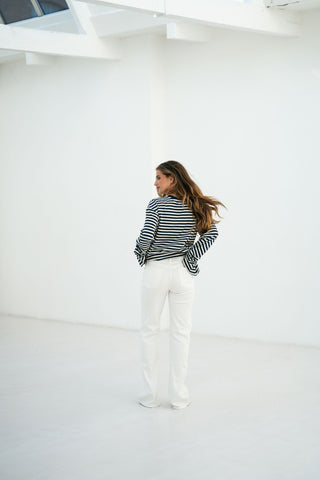 LUNA - White denim jeans
