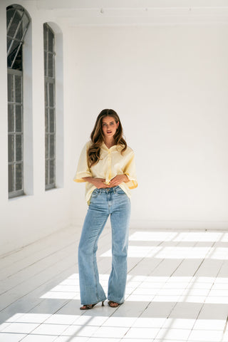 FREYA - Jean bleu evasé