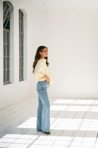 FREYA - Jean bleu evasé