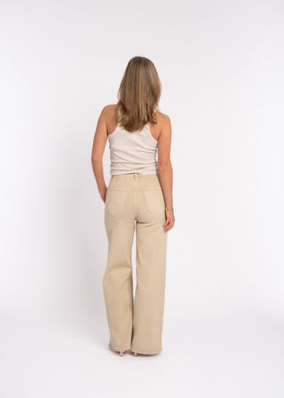 SADIE - Beige denim jeans