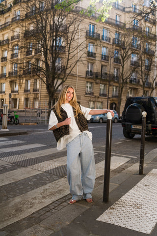 BRUME - Floral pattern jeans