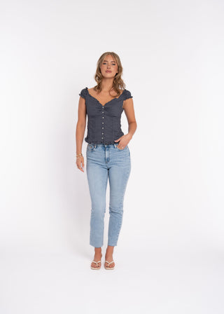 MILA - Blue mom fit jeans