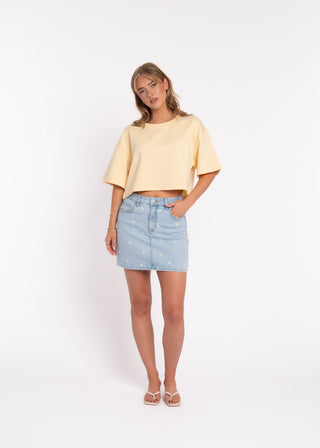 JENNA - Embroidered floral skirt