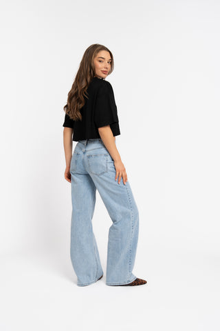 SERGE - Straight leg jeans with adjustable waist