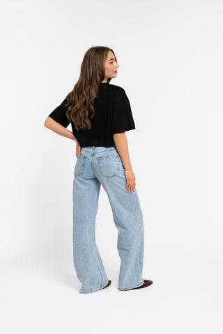 SERGE - Straight leg jeans with adjustable waist