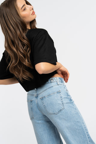 SERGE - Straight leg jeans with adjustable waist