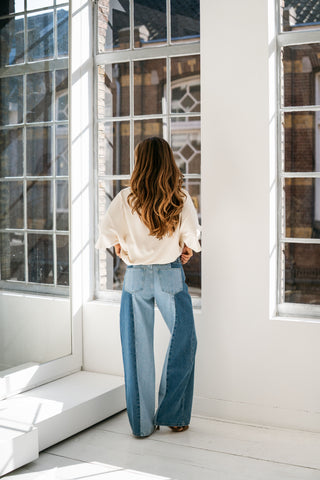 Sylvia - Two-tone jeans