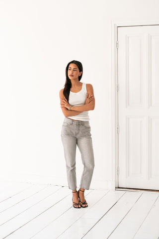 MARTI - Grey mom jeans