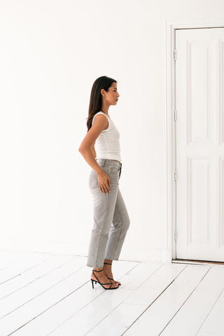 MARTI - Grey mom jeans