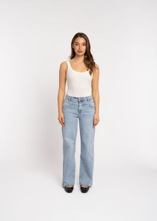 SUSIE - Blue straight leg jeans