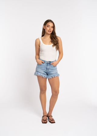GENEVA - Distressed frayed shorts
