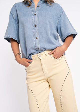 TREVE - Chemise bleu légère