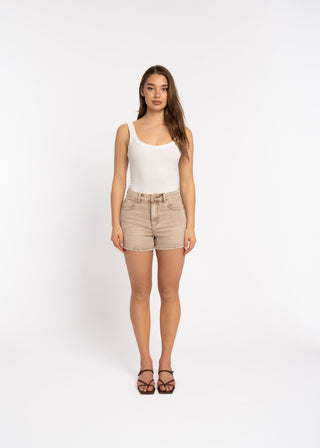 GIIA - Short denim beige