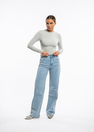 SOFIA - Light blue straight-leg jeans