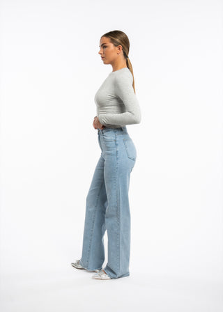 SOFIA - Light blue straight-leg jeans