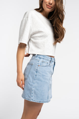 JOSHUA - Blue denim skirt