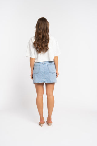 JOSHUA - Blue denim skirt