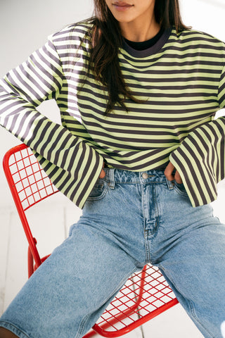GISELLE - Bermuda denim bleu