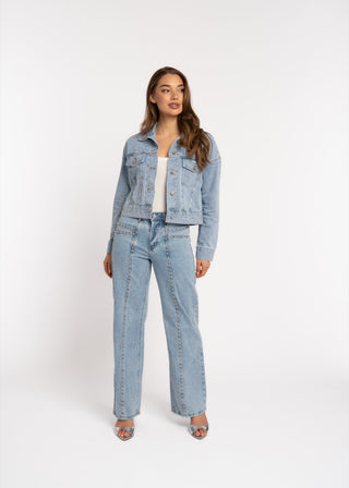 DANA - Straight-leg jeans with studded details
