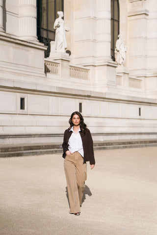 DORINE - Wide-leg jeans with studded details