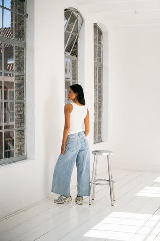 AUDREY - Cropped wide jean