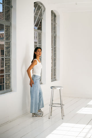 AUDREY - Cropped wide jean