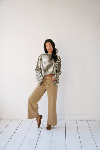 AISHA - Wide-leg cropped jeans
