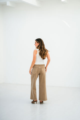 AISHA - Wide-leg cropped jeans