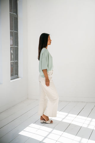 AISHA - Wide-leg cropped jeans