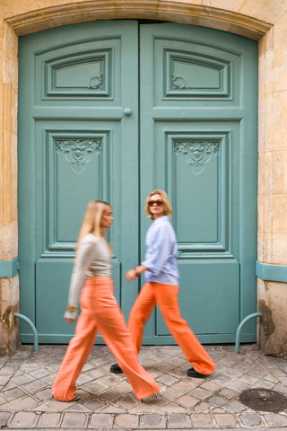 LEONIE - Jean denim orange