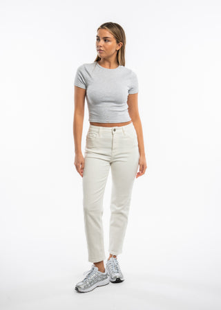 MILLIE - White mom jeans