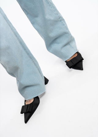 AMELIE - Jean wide leg bleu clair