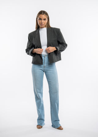 LYS - Extra long fringed straight jeans
