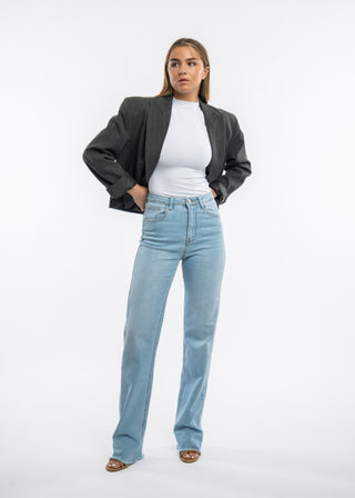 LYS - Extra long fringed straight jeans