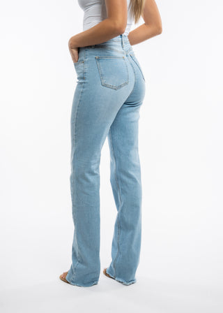 LYS - Extra long fringed straight jeans