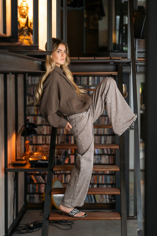 AMANDINE - Jean wide leg